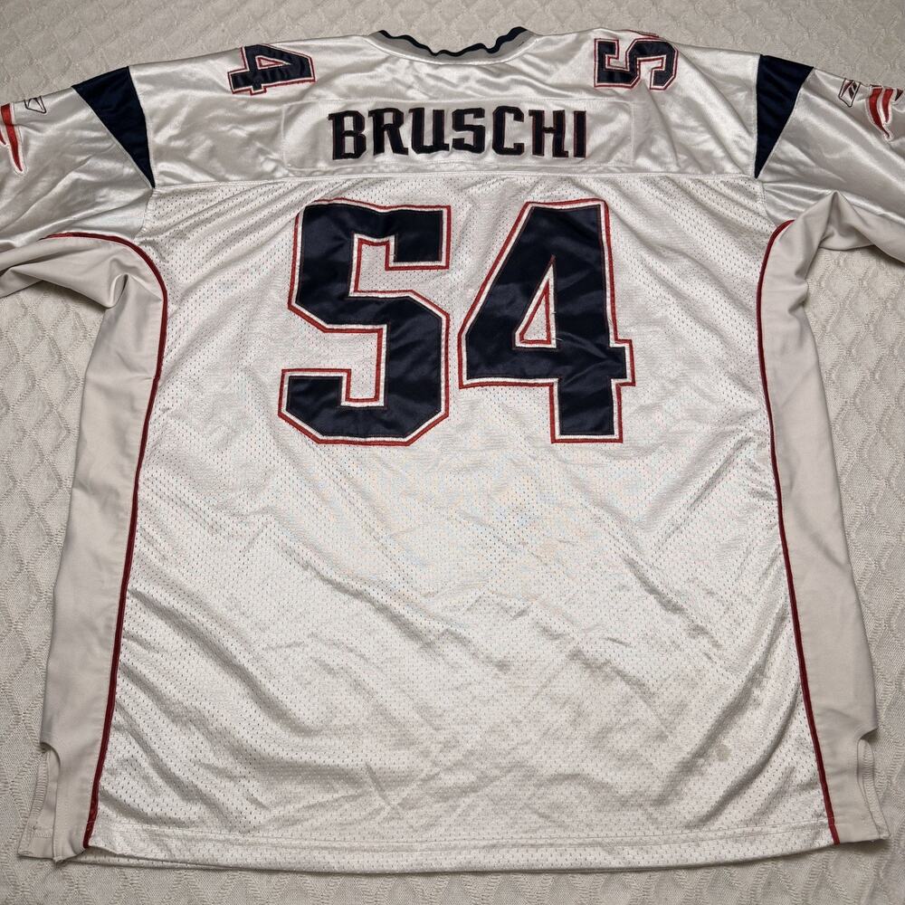 New England Patriots Teddy Bruschi #54 Authentic Reebok Jersey Size XL Men's